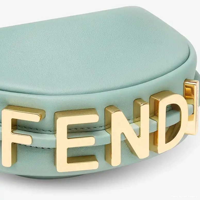 Affordable HOT Hobo Nano Mint Bag Calf Green Fendi Leather In Fendigraphy 0512